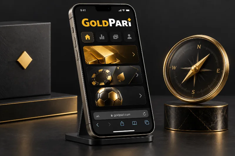 iPhone illustration for the Gold Pari mobile access guide
